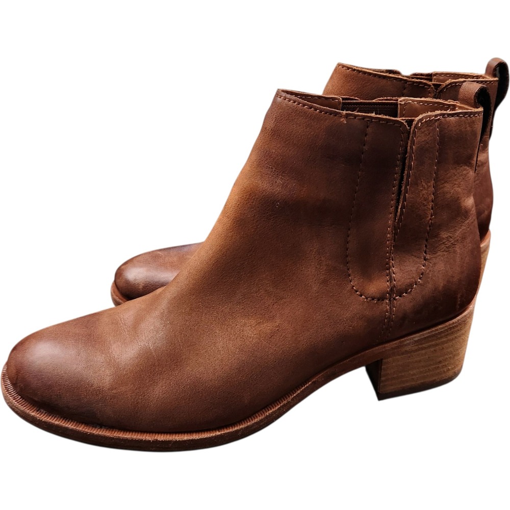Kork-Ease Tan Leather Ankle Booties
